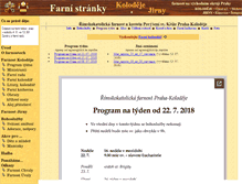 Tablet Screenshot of kolodeje.farnost.cz
