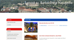 Desktop Screenshot of napajedla.farnost.cz