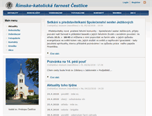 Tablet Screenshot of cestlice.farnost.cz