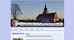Desktop Screenshot of krucemburk.farnost.cz